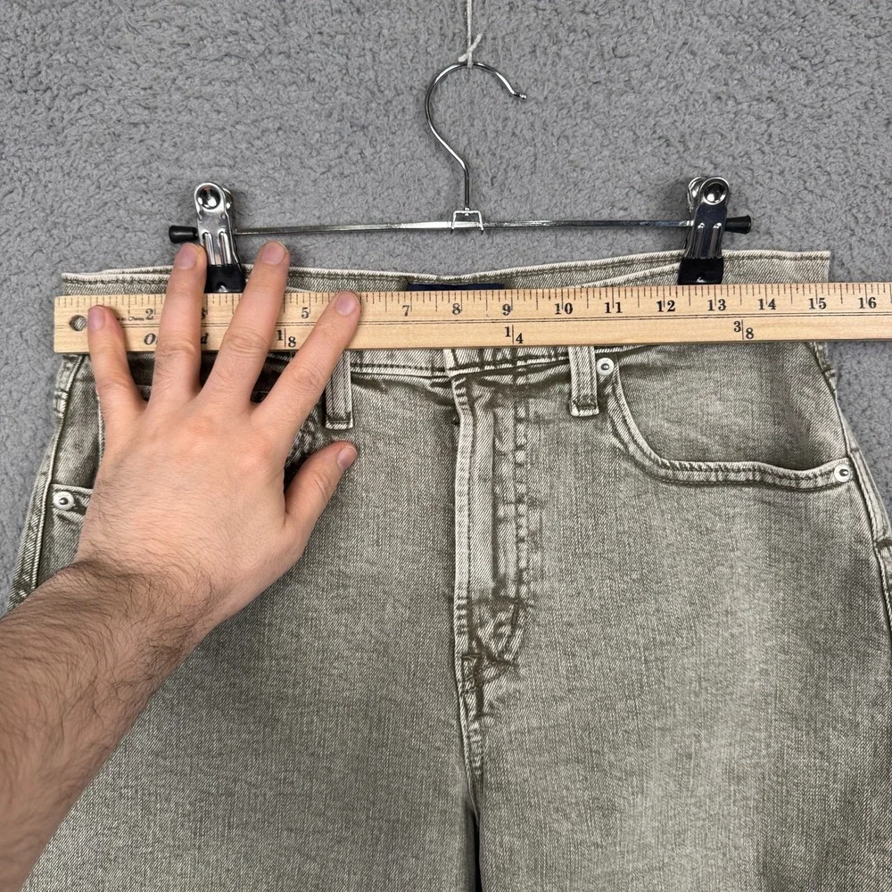 Gap Jeans Womens 6 Short Gray Barrel Leg Denim Indie Edgy Grunge‎ Y2K Classic